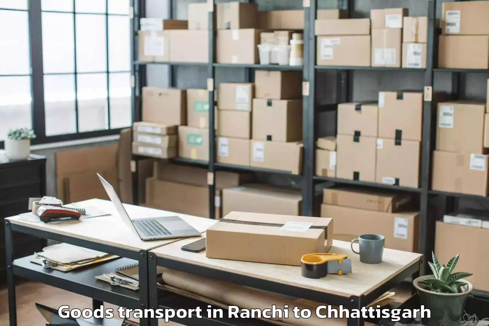 Expert Ranchi to Bhilai Goods Transport